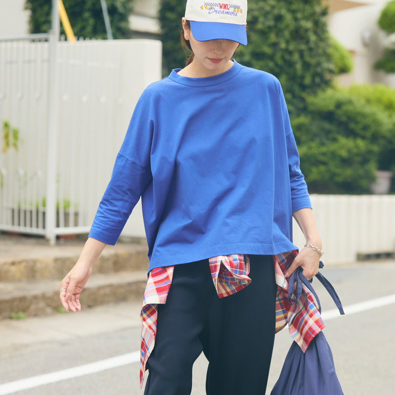 PlaX™8分袖Tシャツ【日本製】