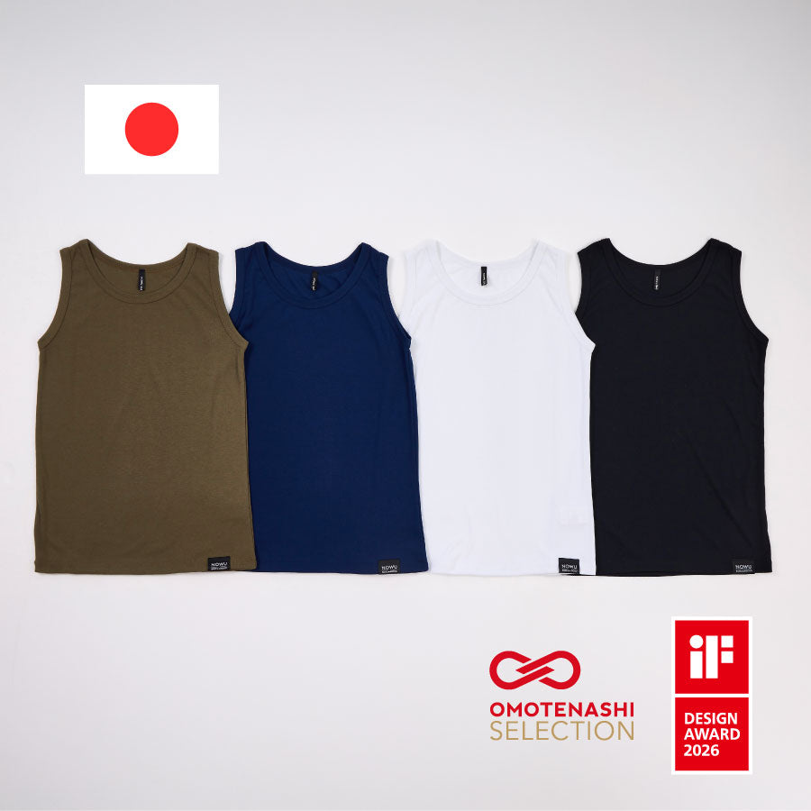 再値下げ　nowos タンクトップ　新品未使用タグ付 フライスタンクトップ【日本製】