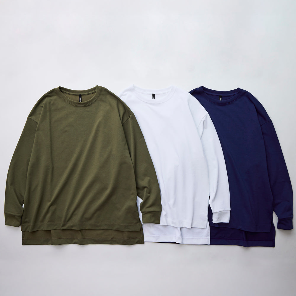 天竺長袖Tシャツ