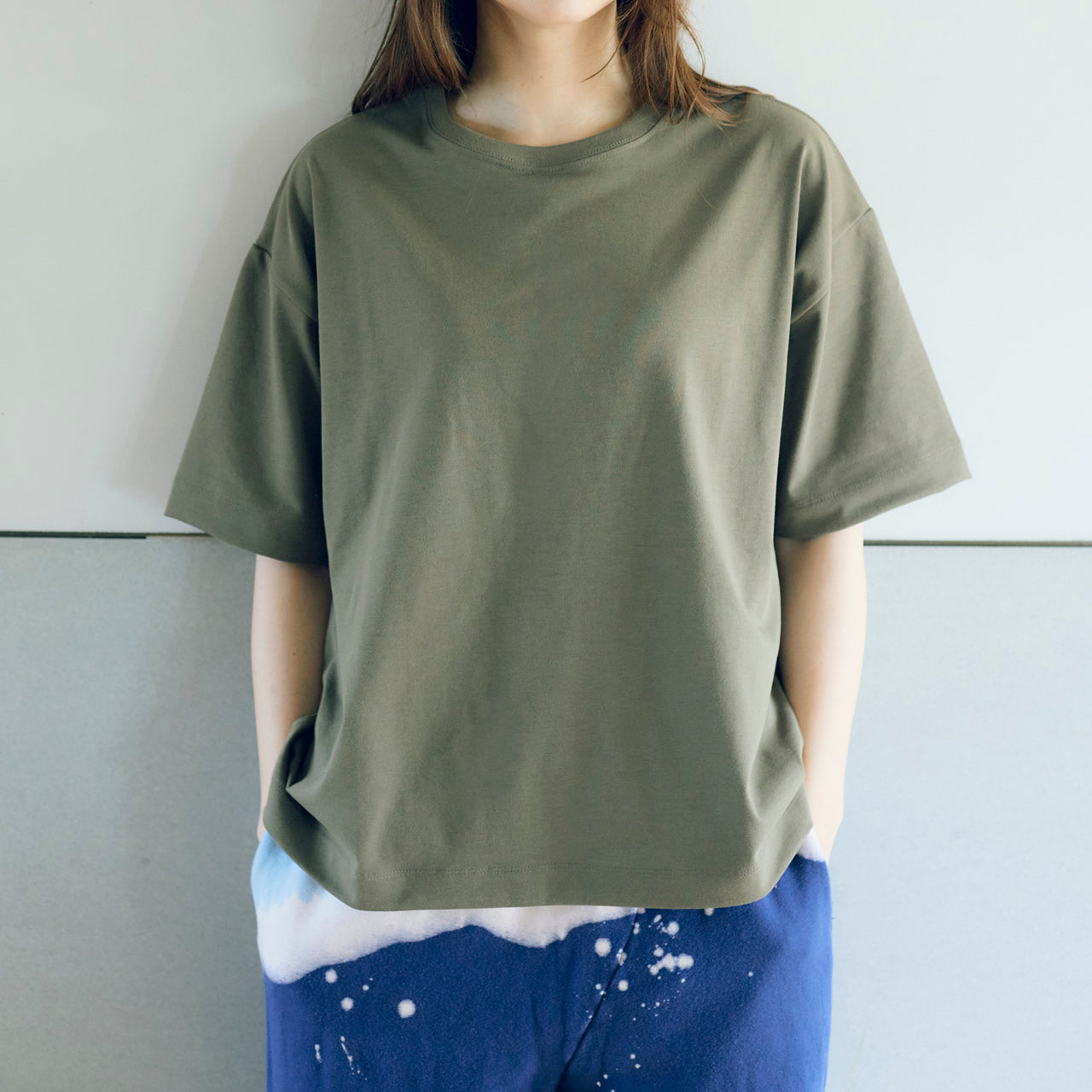 天竺5分袖Tシャツ