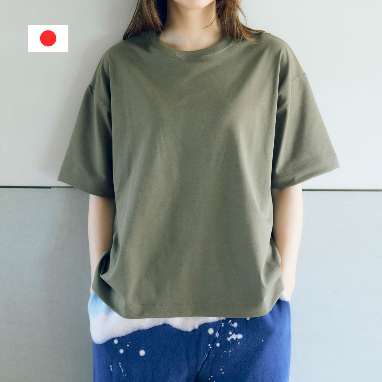 天竺5分袖Tシャツ